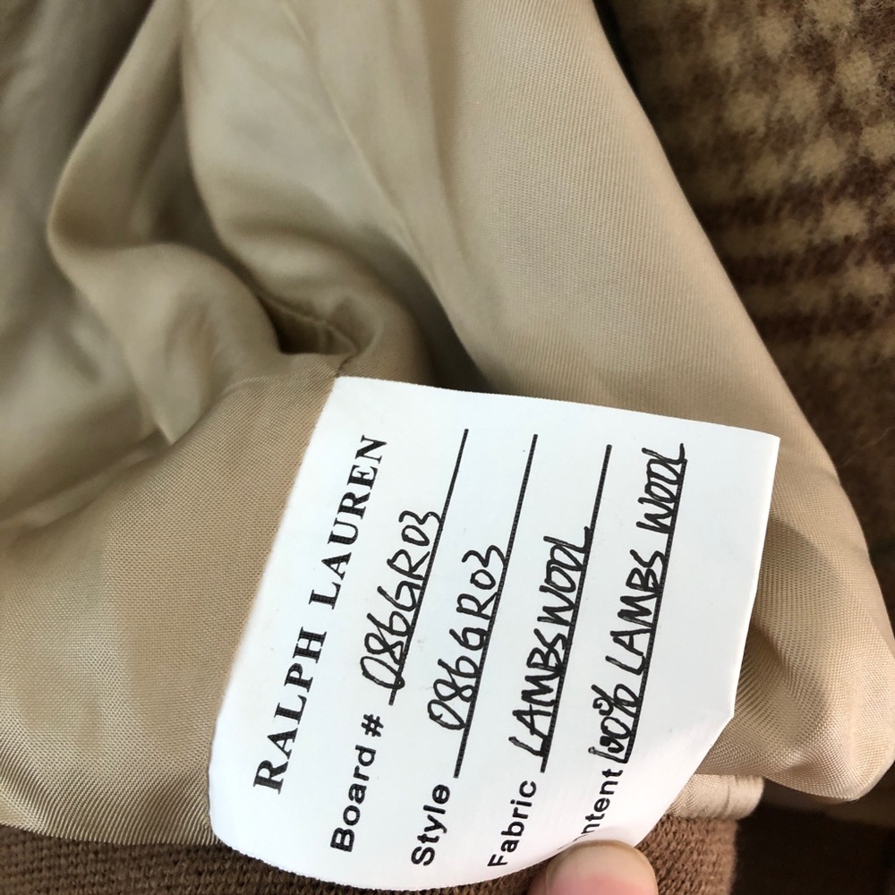 Polo Golf RL Sample Plaid Lambs Wool Zip Jacket - Picture 5 of 12